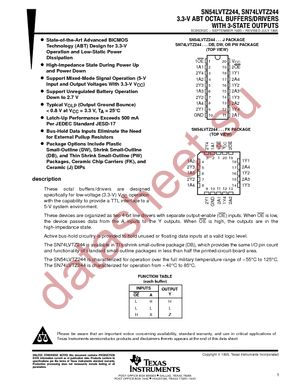 SN74LVTZ244DWRG4 datasheet  